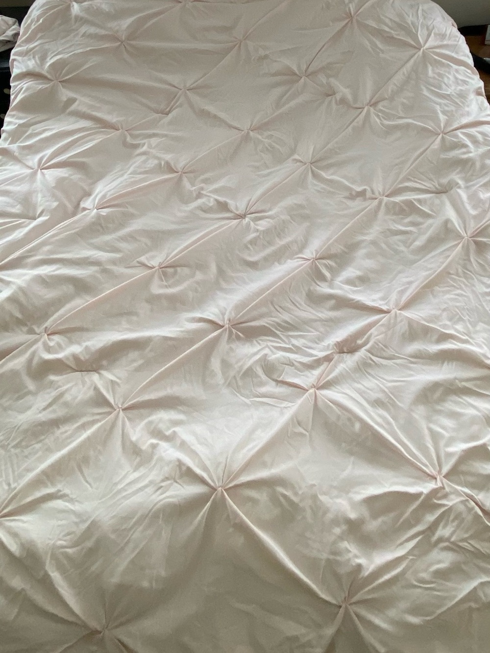 Light pink comforter and pillow case TwinXL
